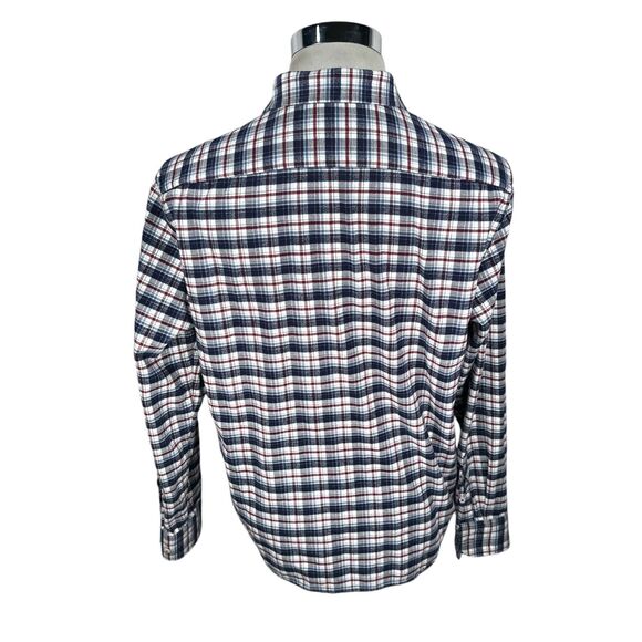 Untuckit Flannel Shirt Men’s Large Multicolor Plaid Cotton Button-Up Long Sleeve - Picture 4 of 8